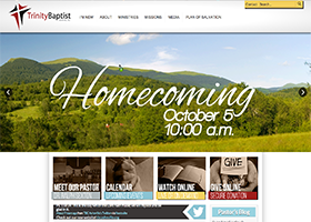 Trinity Baptist Church - Web Design